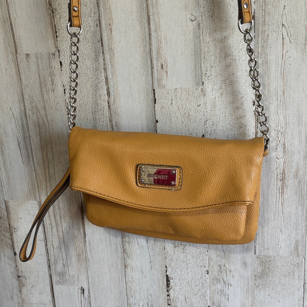 Nine‎ West Folding Crossbody Clutch Bag -Shoulder Bag -Handbag Purse